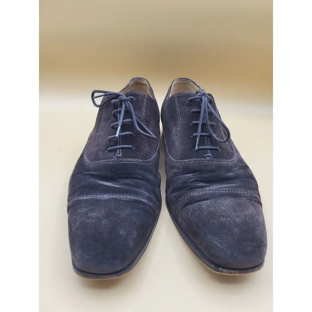 Sutor Mantellassi Dark Brown‎ Suede Shoes - Cap Toe Lace up Size 9 Mens